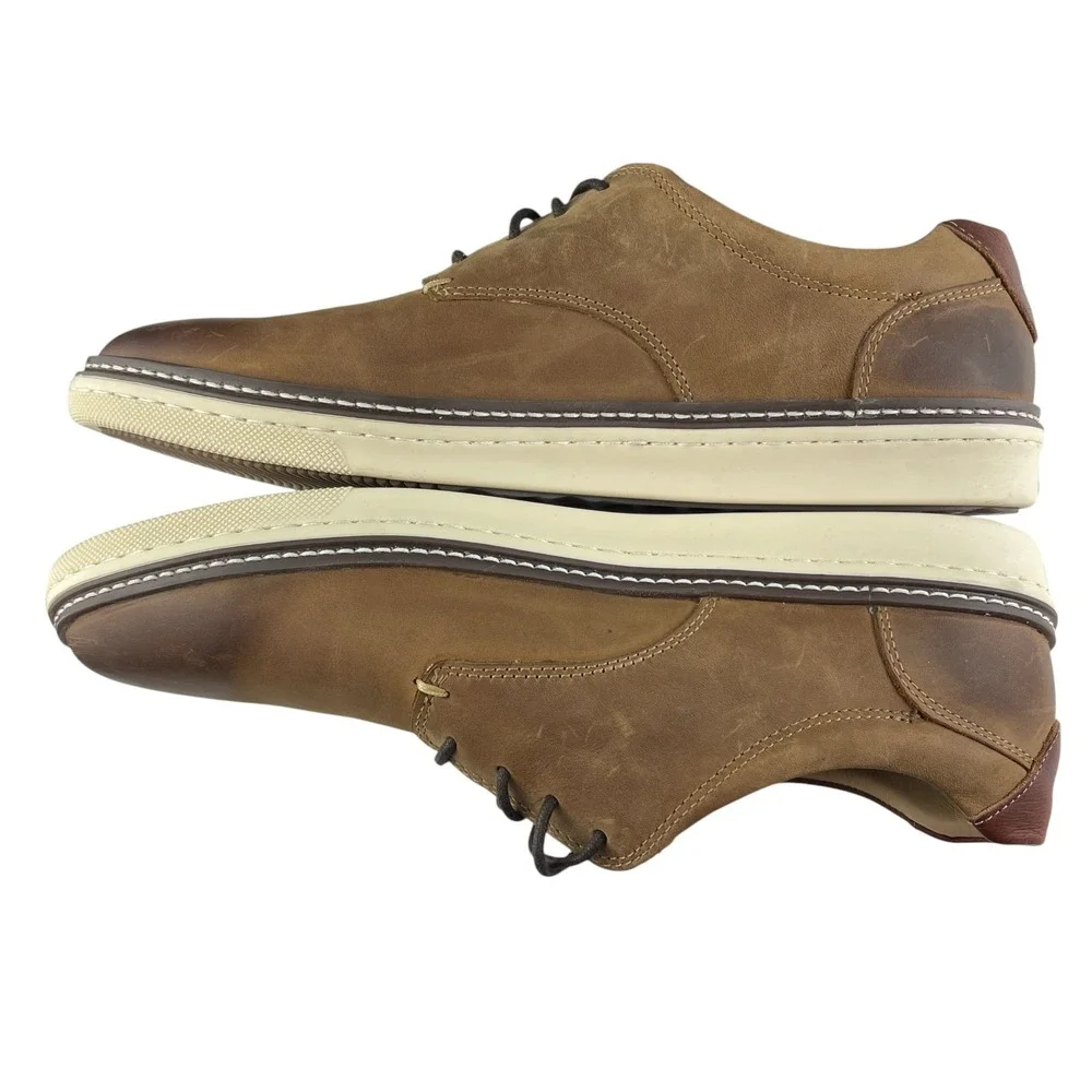 Johnston Murphy J&M Men's Oxford Shoes 8.5M Brown Sheepskin Leather Preppy